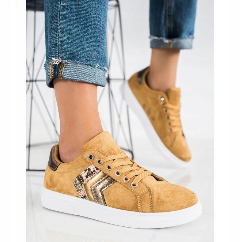 SHELOVET Tênis camurça castanho 1