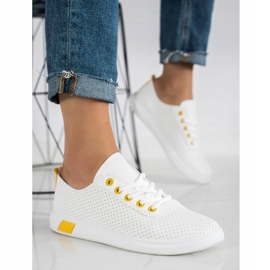 SHELOVET Tênis Openwork branco 1