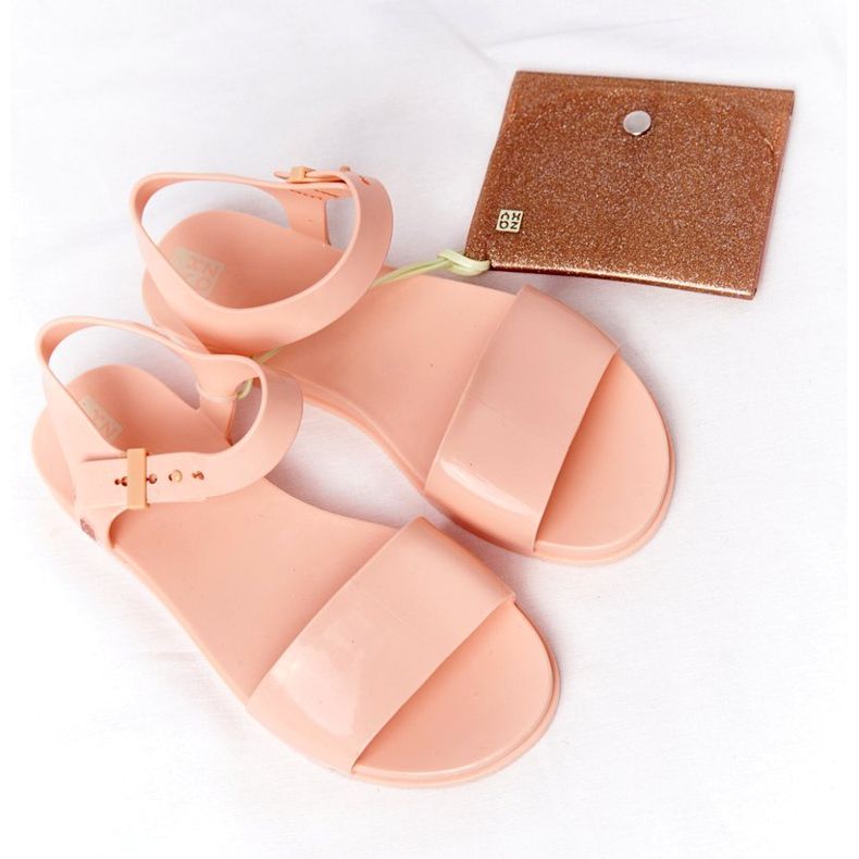 Sandálias de borracha ecológicas perfumadas ZAXY HH285123 Nude bege rosa 1