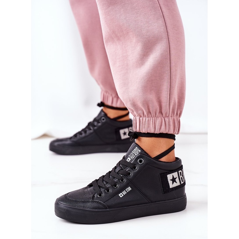 Tênis feminino Big Star Warm Black EE274351 preto 2