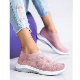 SHELOVET Tênis Slip-on rosa 2