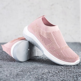 SHELOVET Tênis Slip-on rosa 1