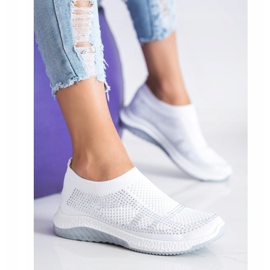 SHELOVET Tênis Slip-on branco 2