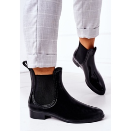 Botas Jodhpur Preto Brilhante Guarda-chuva 2