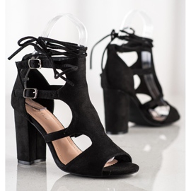 Bestelle Sandálias Construídas com Amarração preto 1