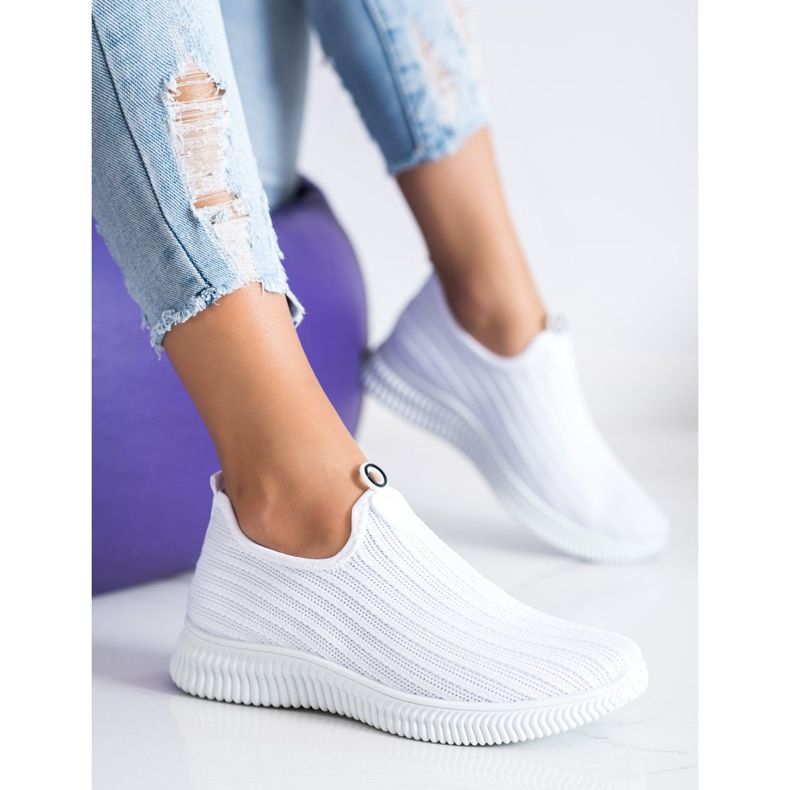 SHELOVET Calçados esportivos têxteis branco 2