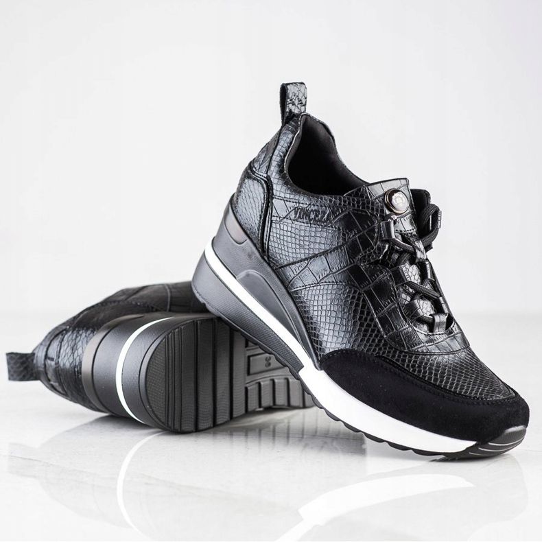 Tênis VINCEZA Wedge preto 1