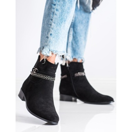 Botas com corrente decorativa VINCEZA preto 2