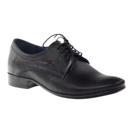 Nikopol Sapatos de couro masculino 1597 preto 1