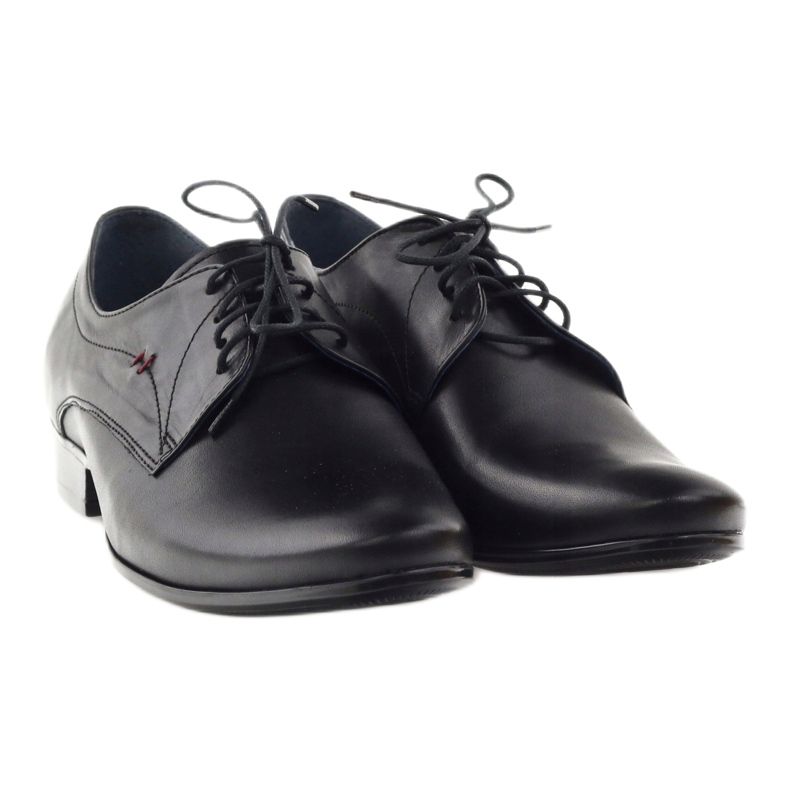Nikopol Sapatos de couro masculino 1597 preto 4