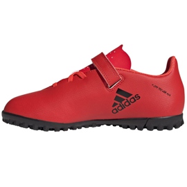 Chuteiras Adidas X Speedflow.4 H&L Tf Jr FY6874 multicolorido vermelho 1 Chuteiras Adidas X Speedflow.4 H&L Tf Jr FY6874 multicolorido vermelho 1