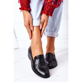 Mocassins Lacados Vinceza 21-10674 Preto 1