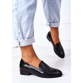 Mocassins Lacados Vinceza 21-10674 Preto 2