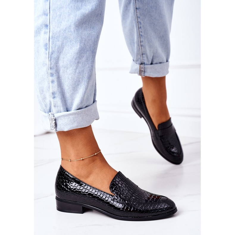 Mocassins Lacados Vinceza 21-10674 Preto 2