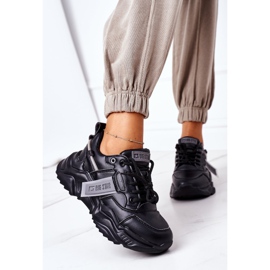 Tênis feminino esportivo Big Star GG274215 Preto-Cinza 2