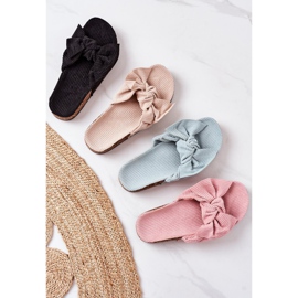 PS1 Chinelos de veludo rosa em cortiça no verão 1