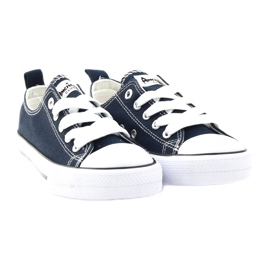 American Club Tênis azul marinho amarrado 4