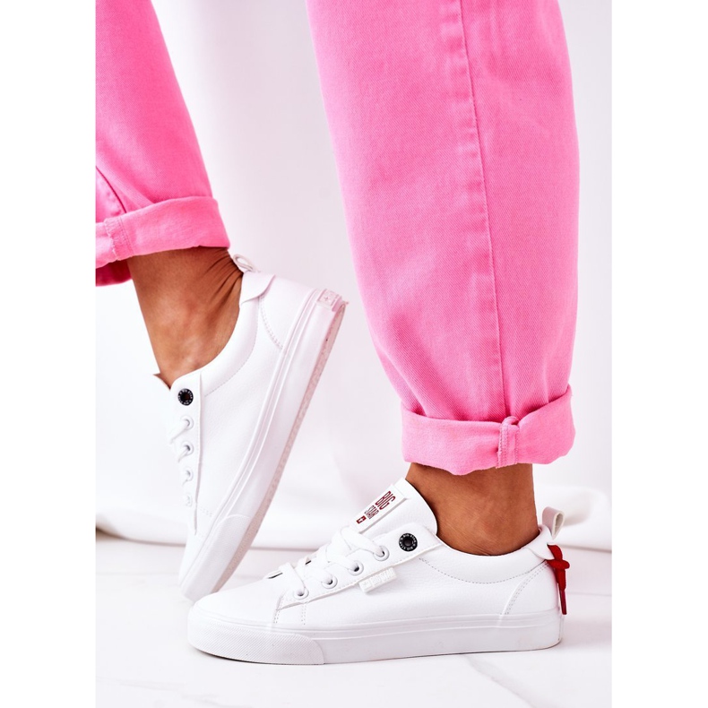 Tênis feminino de couro Big Star GG274160 branco 2