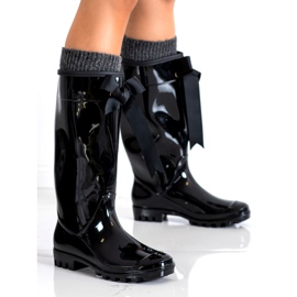 SHELOVET Galochas altas com arco preto 2