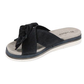 Sapatos femininos chinelos Inblu 158D156 azul marinho 1