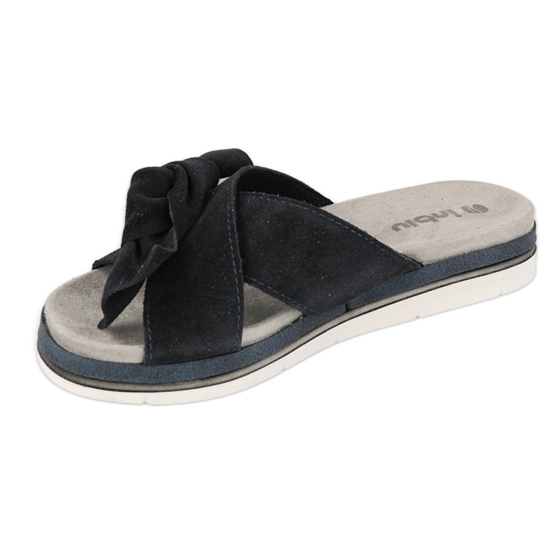 Sapatos femininos chinelos Inblu 158D156 azul marinho 1