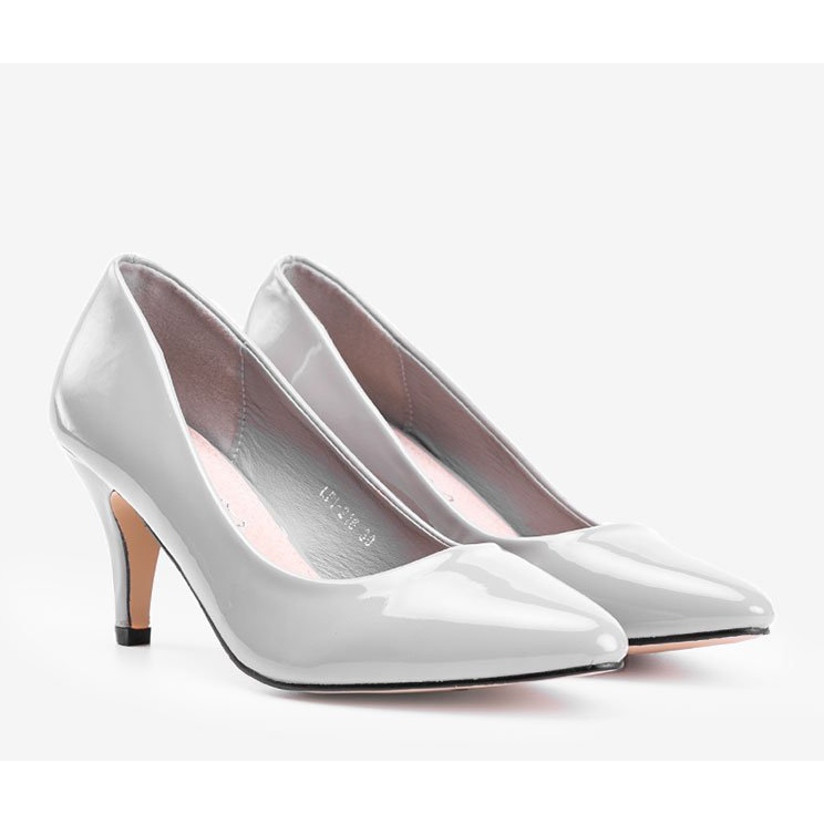 Sapatos cinza com salto agulha Faith 1