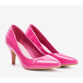 Sapatos rosa com salto agulha Faith 1