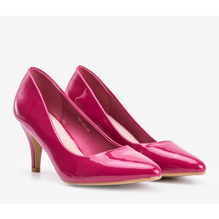 Sapatos rosa escuro com salto agulha Faith 1