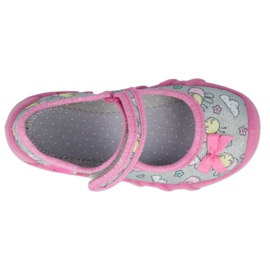 Flippers infantis de Befado 109p218 rosa com um arco 4 Flippers infantis de Befado 109p218 rosa com um arco 4