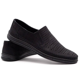 Polbut Sapatos perfurados masculinos 2107P pretos 4