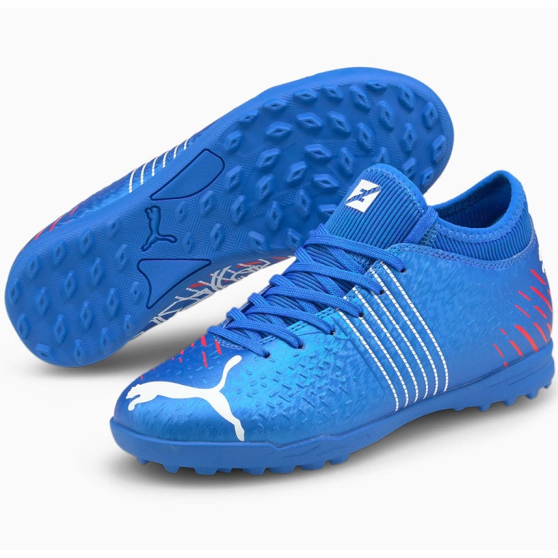 Chuteiras Puma Future Z 4.2 Tt Jr 106509 01 laranja, azul azul 1
