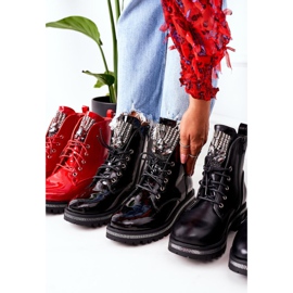 Trabalhadores quentes lacados com zircônia cúbica de atenção preta preto 2