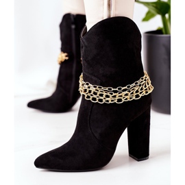 PS1 Botas pretas quentes no salto Boa impressão preto 2