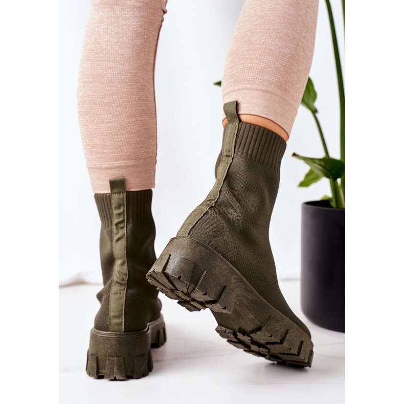 PS1 Trabalhadores de tecido elástico na plataforma de inspiração verde 2