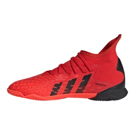 Chuteiras Adidas Predator Freak.3 In Jr FY6288 vermelho laranjas e vermelhos 1