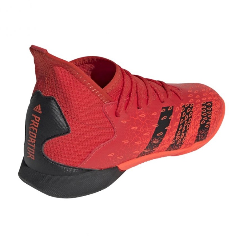 Chuteiras Adidas Predator Freak.3 In Jr FY6288 vermelho laranjas e vermelhos 2