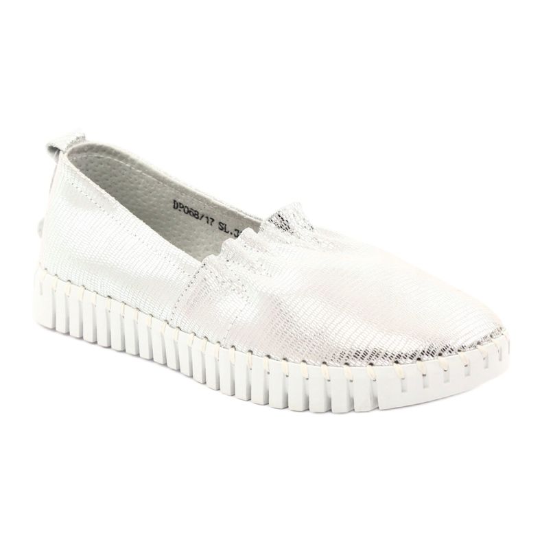 Sapatos femininos Filippo DP068 prata cinza 1