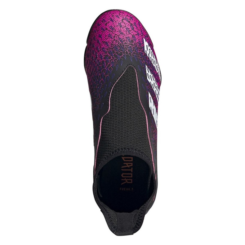 Chuteiras Adidas Predator Freak .3 Ll Tf Jr FY7637 preto rosa 2 Chuteiras Adidas Predator Freak .3 Ll Tf Jr FY7637 preto rosa 2