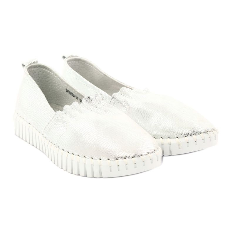 Sapatos femininos Filippo DP068 prata cinza 4