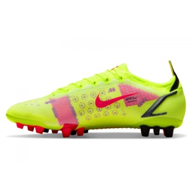 Chuteiras Nike Vapor 14 Elite Ag M CZ8717-760 amarelo verde 1