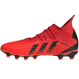 Chuteiras Adidas Predator Freak.3 Mg M FY6303 multicolorido laranjas e vermelhos 1