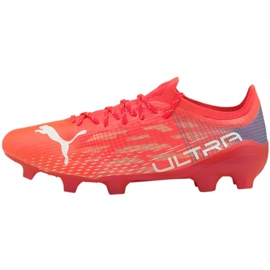 Botas de futebol Puma Ultra 1.3 Fg Ag M 106477 02 vermelho laranjas e tintos 1