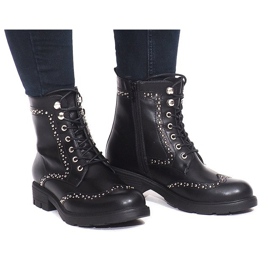 Botas militares isoladas S92 pretas preto 2