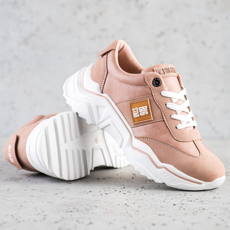 Tênis feminino Big Star GG274210 rosa 1