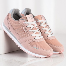SHELOVET Calçados esportivos leves com malha rosa 1