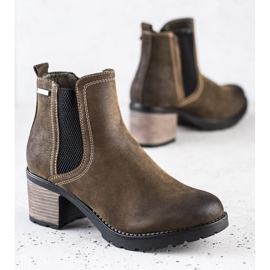 SHELOVET Botas estilosas com glitter multicolorido verde 1