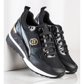 Evento Tênis de cunha da moda preto 1