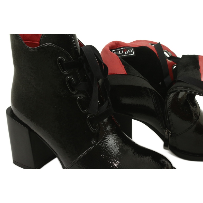 Botas estilosas no pós preto Filippo DBT3109 / 21 BK 4