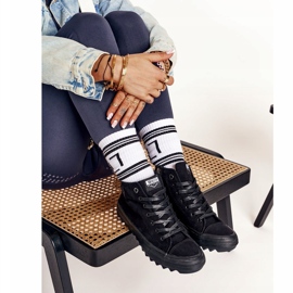 Tênis alto feminino Big Star FF274244 preto 1