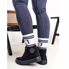 Tênis alto feminino Big Star FF274244 preto 4